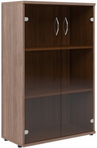 Шкаф со стеклянными дверьми СТ-2.4 Ясень Шимо 770*365*1200