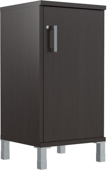 Шкаф-колонка низкая с замком в глухой малой двери B 411.3(RZ) Венге Магия 475х450х920