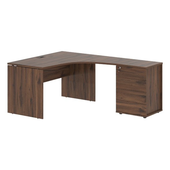 Стол эргономичный с тумбой EDCET 1313(R) 1360х1880х750 EDIS