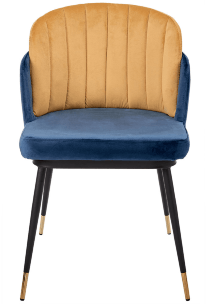 Стул Peki синий, горчичный