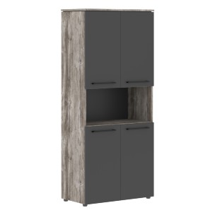 Шкаф с 2-мя комплектами глухих малых дверей MHC 85.4 854х423х1956 MORRIS