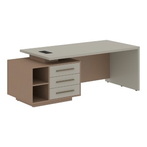 Стол руководителя с тумбой VCT 2190(L) 2100х900х750 VELION